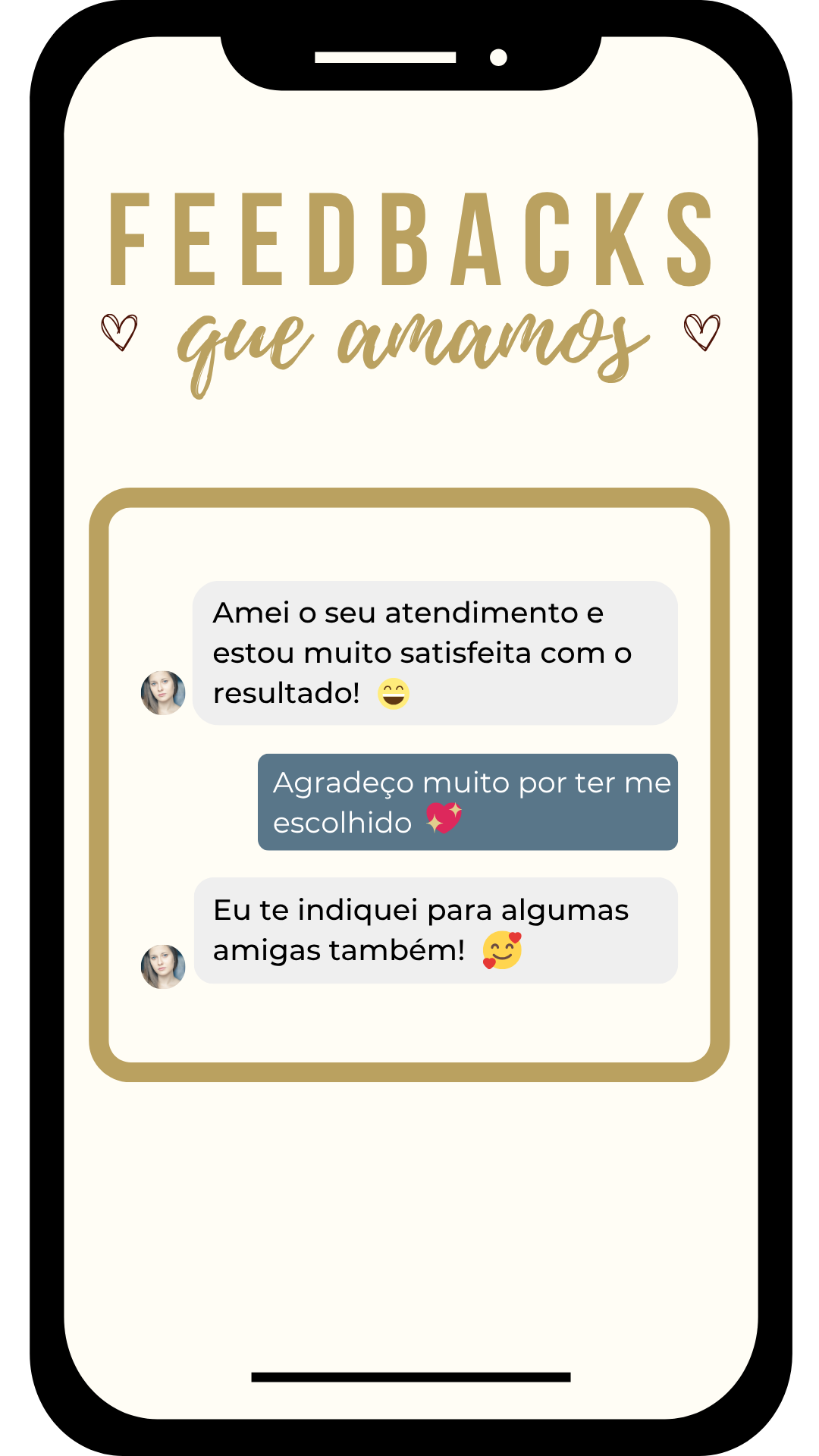 Avaliação positiva de tratamento odontológico estético em Sorocaba